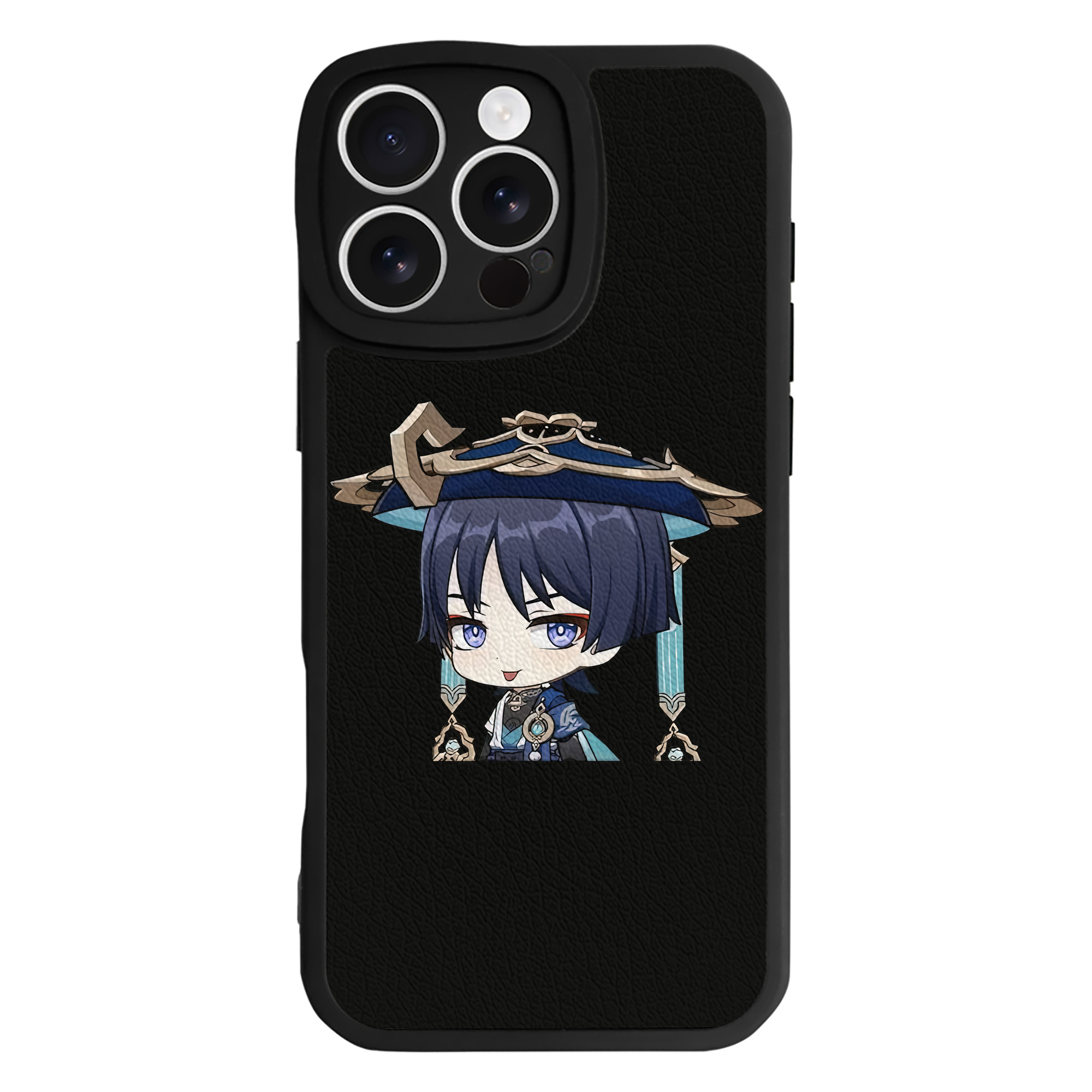 げんし神 さんペい genshin Sanpei 【iPhone 16シリーズ対応】シリコンスマホケース（レザー調） 材質：シリコン